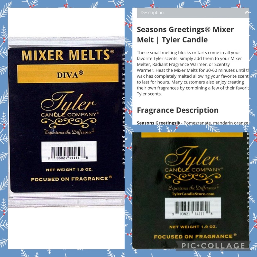 Tyler melts 💕 Seasons Greeting’s and Diva